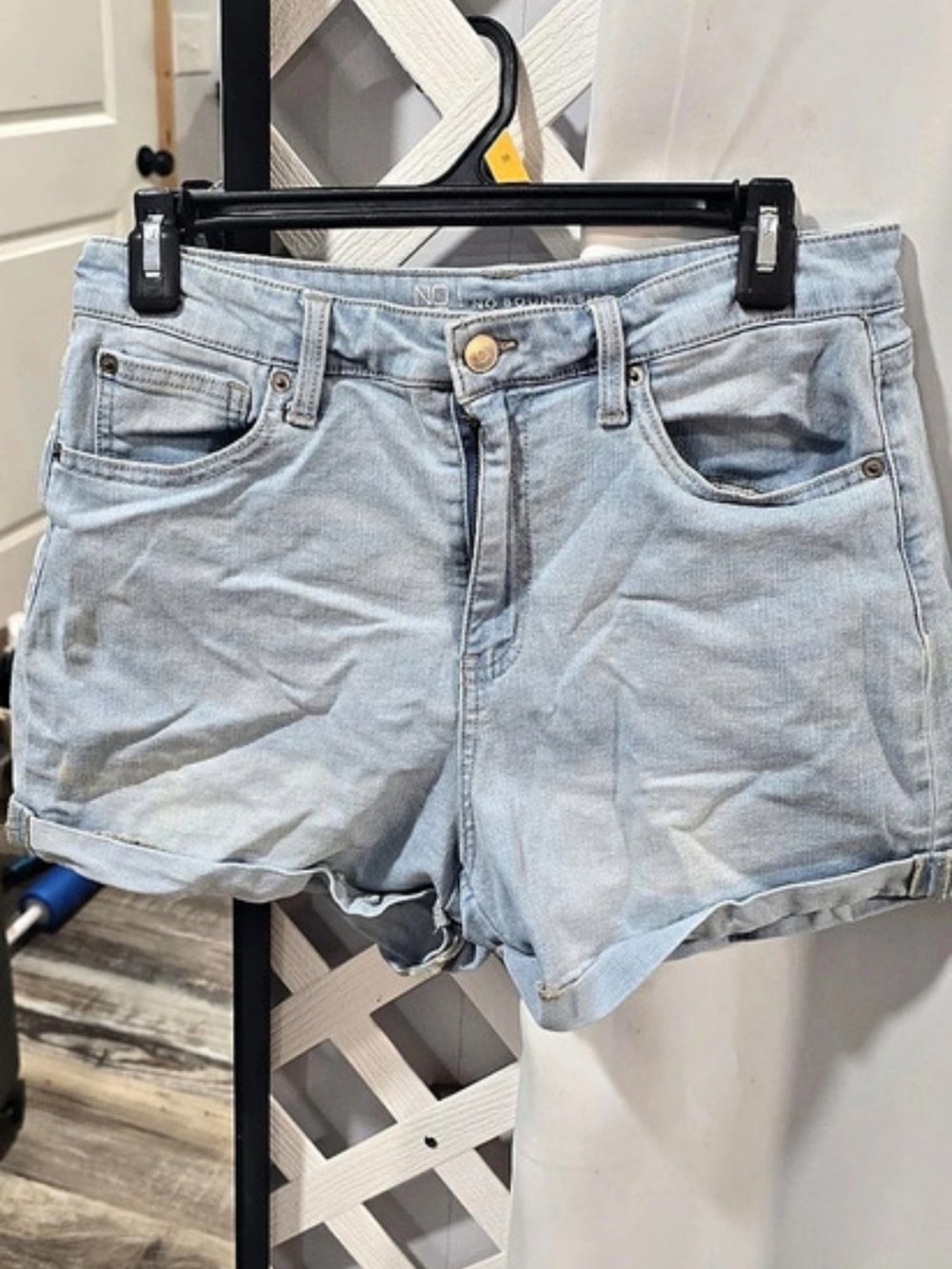 No Boundaries Women's Jean Shorts Size 12 Blue